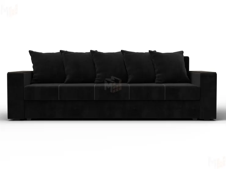 Диван прямой Дубай Лайт ( Черный )