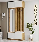 Прихожая Бостон (МДФ белый глянец) Прихожая Бостон (МДФ белый глянец)