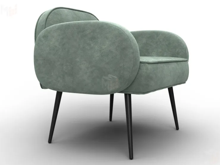 Кресло Лига-086 ( велюр BRUT 08 зеленый )