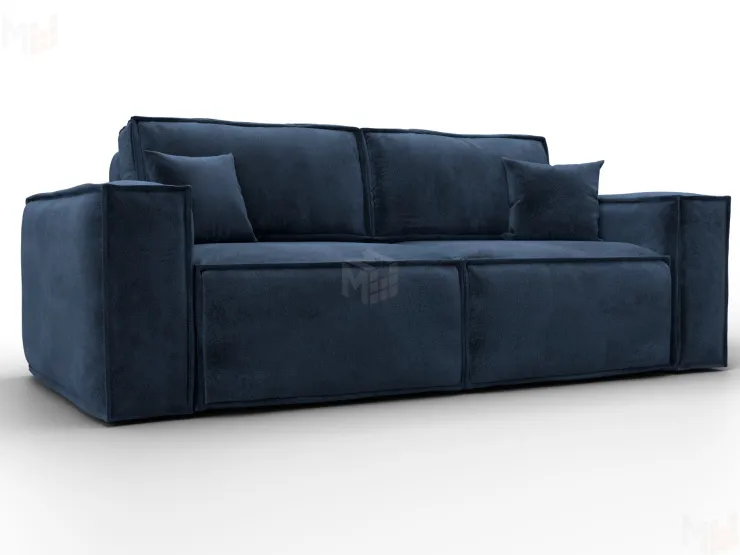 Диван прямой Лига-081 НПБ ( TOWER 13 синий )