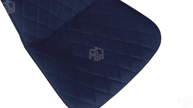 Стул OSCAR Белый муар, Велюр L005 синий