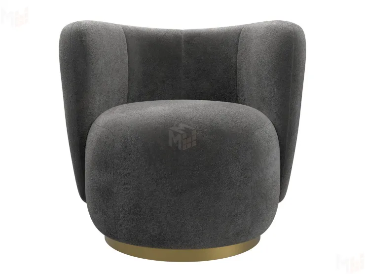 Кресло Лига-072 ( велюр TOWER 10 серый )