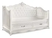 Диван кровать Мишель белый матовый
