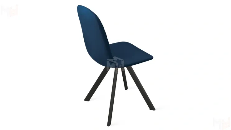 Стул Шерри К2 Черный муар, Велюр Confetti Blue Стул Шерри К2 Черный муар, Велюр Confetti Blue