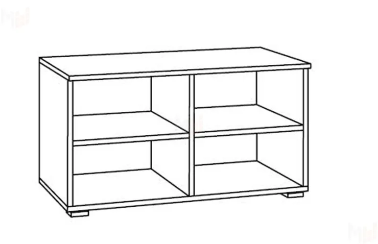 Тумба Остин 13.257 серый графит