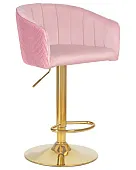 Стул барный DOBRIN DARCY GOLD (розовый велюр (1922-16)) Стул барный DOBRIN DARCY GOLD (розовый велюр (1922-16))