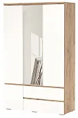 Шкаф ГРЕТТА 4С2Я  с зеркалом Дуб Крафт золотой-Белый  Шкаф ГРЕТТА 4С2Я  с зеркалом Дуб Крафт золотой-Белый