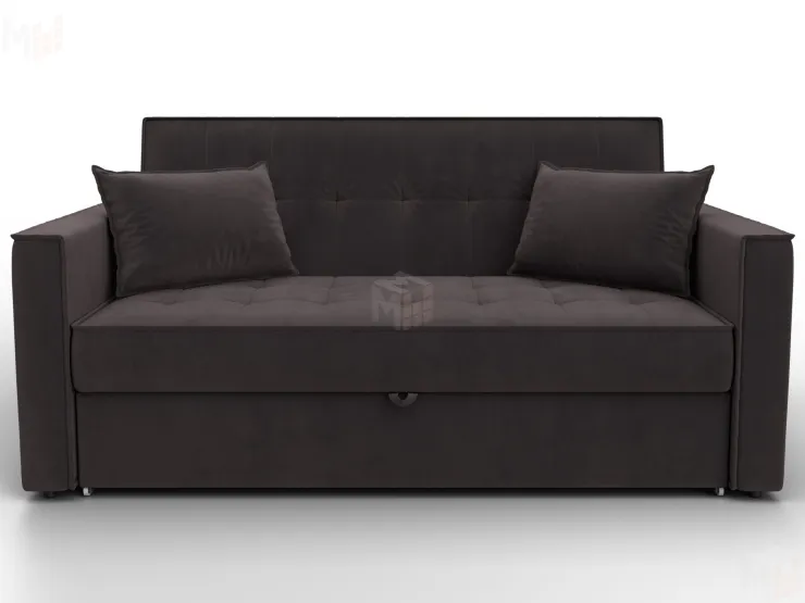 Диван прямой Лига-104 (140) ( SEVEN 727 коричневый )