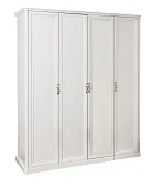 Шкаф Мишель 4-дверный (2+2) без зеркал белый матовый