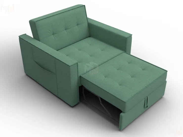 Кресло-кровать Лига-104 (80) ( Амур 11 зеленый )