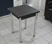 Стол Ломберный поворотно-раскладной 580*580 (венге), ножки хром