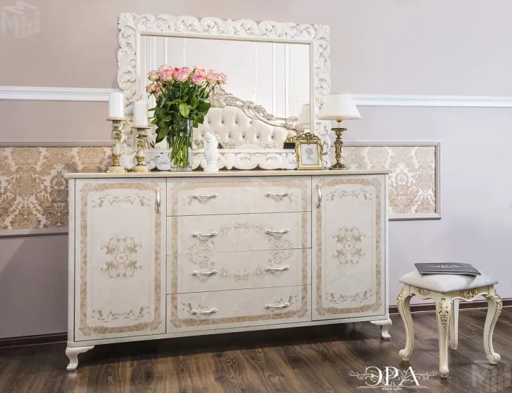 Комод Патрисия крем корень глянец Комод Патрисия крем корень глянец