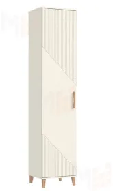 Пенал закрытый Ирис Кашемир/Дуб Крафт серый