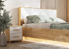 Спальня Ирис Браш Вайт/Дуб Крафт