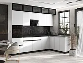 Кухонный гарнитур Техно-6 угловой 3,0*1,8 м (белый) Кухонный гарнитур Техно-6 угловой 3,0*1,8 м (белый)