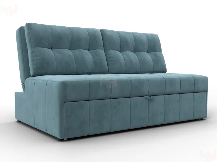 Диван прямой Лига-107 (140) ( SEVEN 113 бирюзовый )