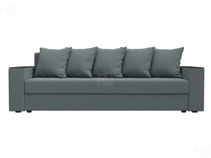 Диван прямой Дубай Лайт полки слева ( Серый )