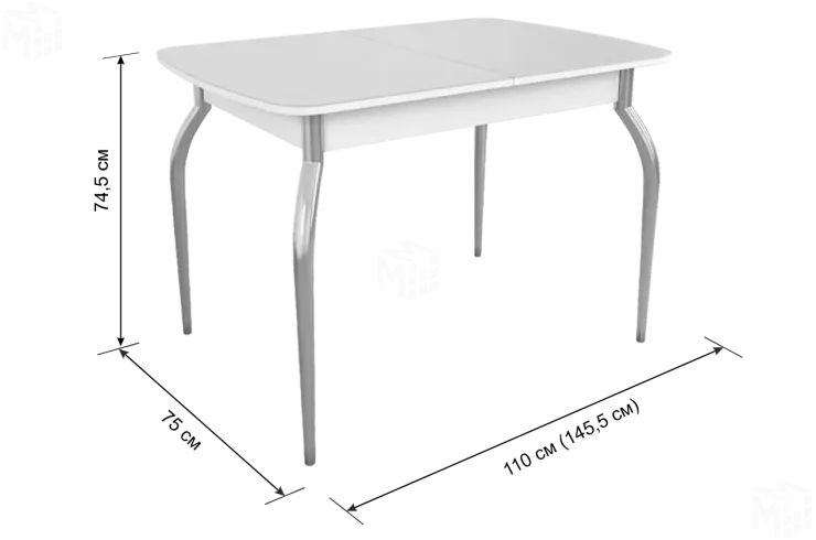 Стол обеденный раздвижной Танго Кофе Стол обеденный раздвижной Танго Кофе