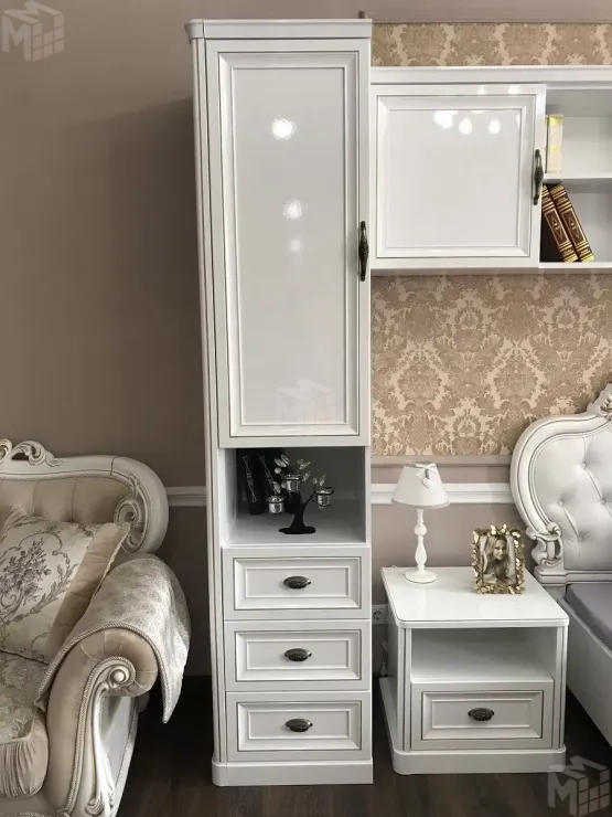 Шкаф детский Натали 1-ств без зеркал белый глянец Шкаф детский Натали 1-ств без зеркал белый глянец