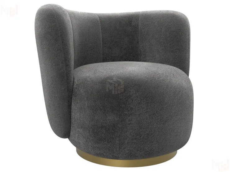 Кресло Лига-072 ( велюр TOWER 10 серый )