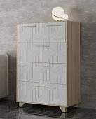 Комод Амстердам (дуб сонома/белый матовый) Комод Амстердам (дуб сонома/белый матовый)