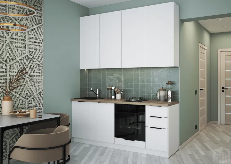Кухня НОМА 2,0 с высокими шкафами