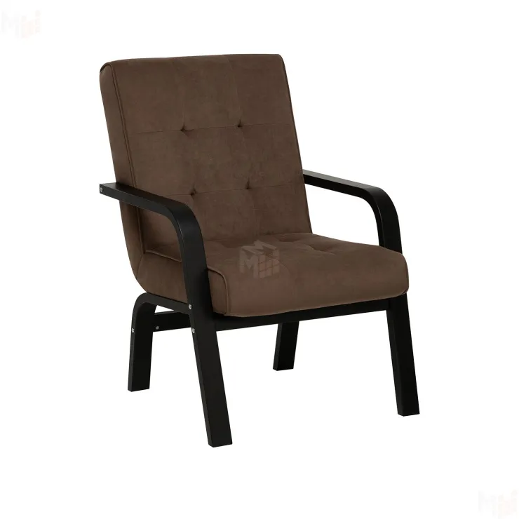 Кресло Leset Модена NEW (Венге/Bingo 07 (коричневый), кант Bingo 07 (коричневый))