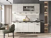 Кухня Рио New 2,0 (490) Дуб крафт белый, Белый (Кастилло темный)