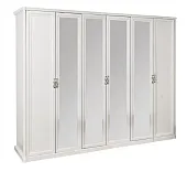 Шкаф Мишель 6-дверный белый матовый