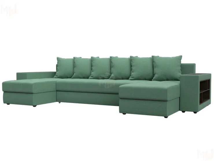 Диван П-образный Дубай полки справа