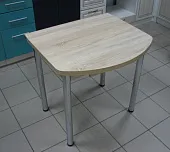 Стол Евро поворотно-раскладной с ящиком 780*590 (сонома), ножки хром Стол Евро поворотно-раскладной с ящиком 780*590 (сонома), ножки хром