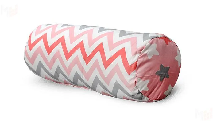 Подушка-валик Соня Звездопад на сером Подушка-валик Соня Звездопад на сером