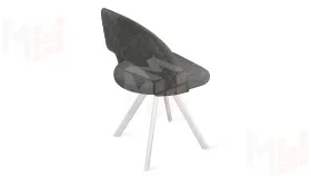 Стул Гэтсби К2 Белый матовый, Велюр Wellmart Graphite