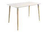 Стол обеденный Сканди 1 белый/светлый лак Стол обеденный Сканди 1 белый/светлый лак