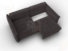 Диван прямой Лига-100 НПБ ( SEVEN 727 коричневый )