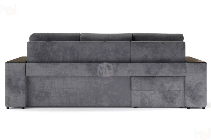 Угловой диван-кровать Лас-Вегас Серый левый