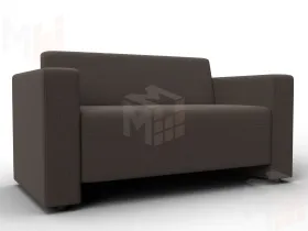 Диван прямой Лига-093 ( Амур 05 коричневый )