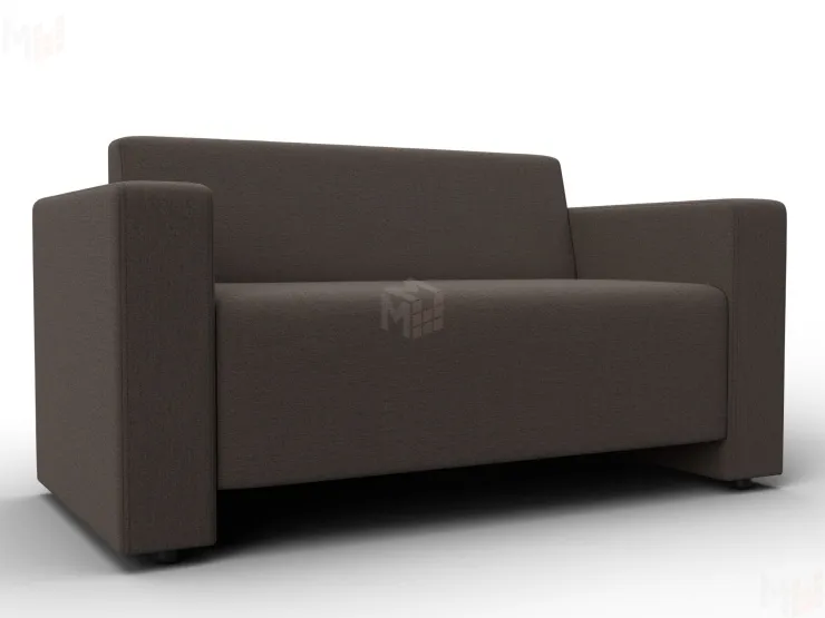 Диван прямой Лига-093 ( Амур 05 коричневый )