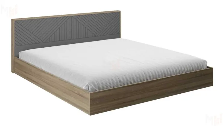 Кровать Копенгаген 1,6 (с настилом) (дуб самдал/серый графит) Кровать Копенгаген 1,6 (с настилом) (дуб самдал/серый графит)