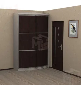 Радиусный шкаф купе Радуга-600