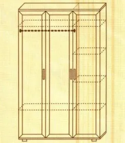 Шкаф № 105 с зеркалом