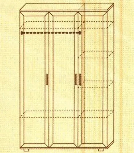 Шкаф № 105 с зеркалом