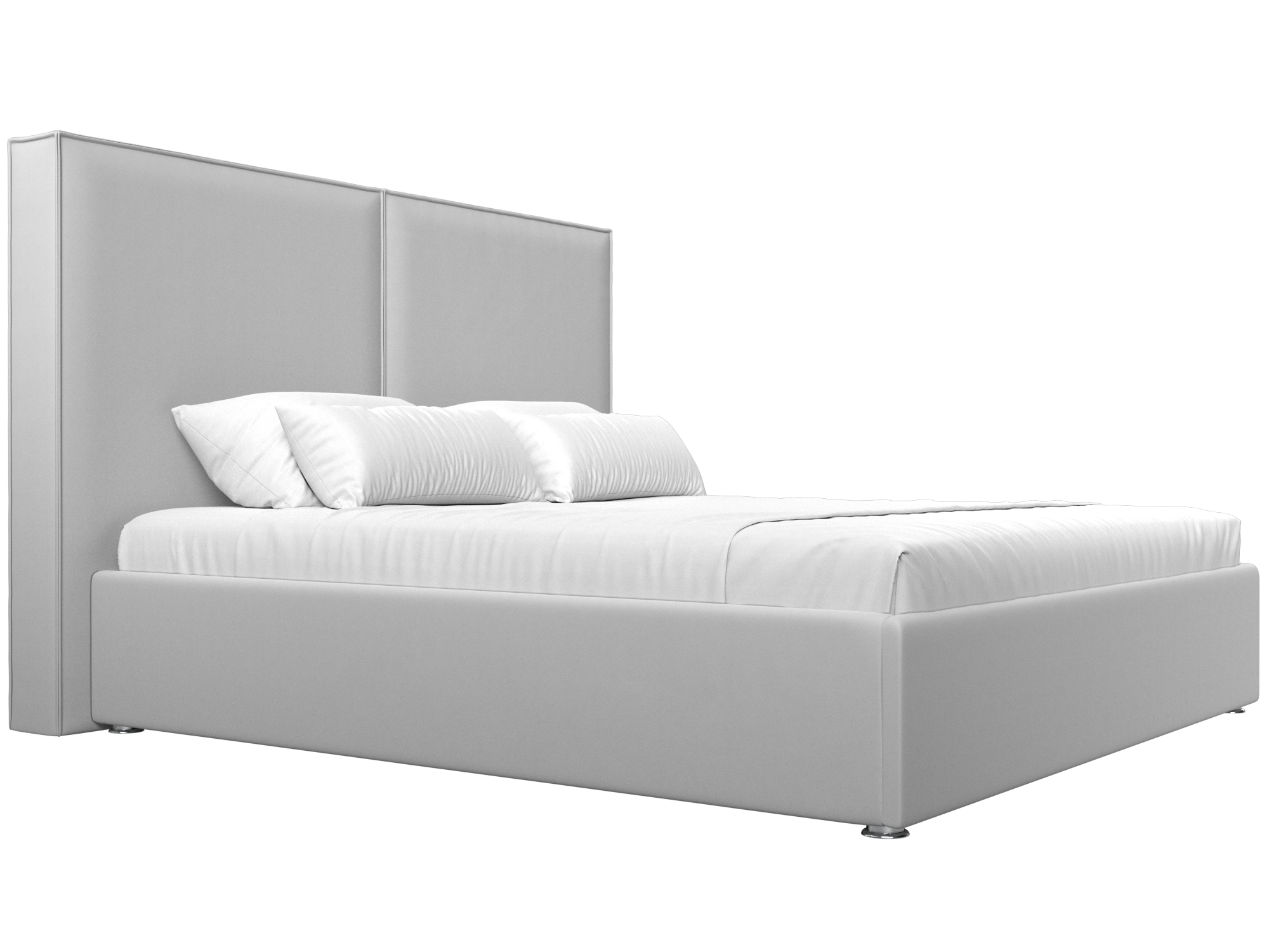 Интерьерная кровать Аура 160 (Белый)