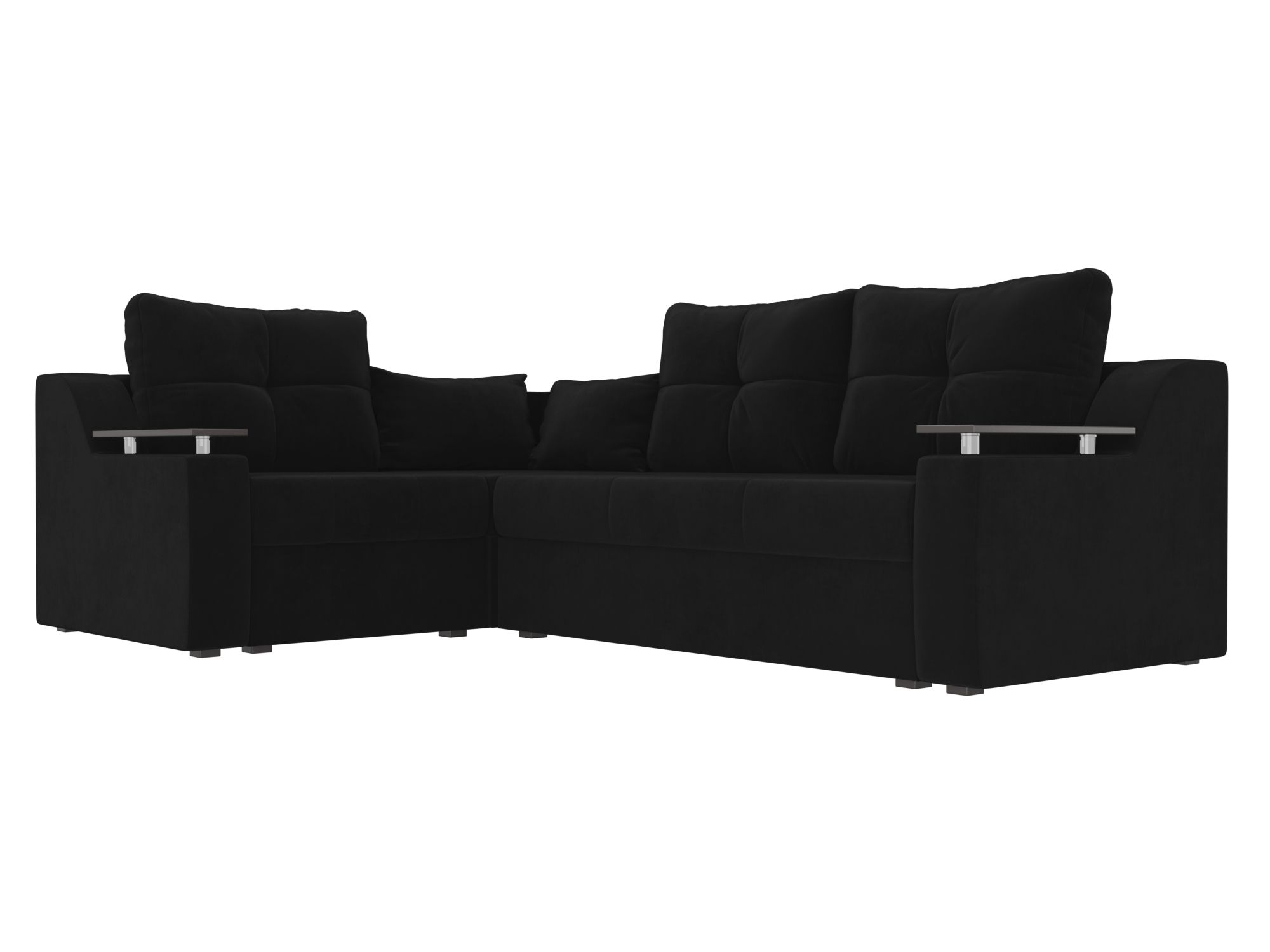 Угловой диван Кронос левый угол (Черный)