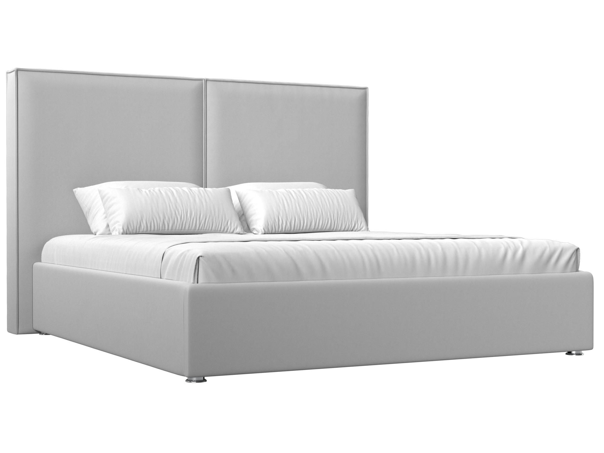 Интерьерная кровать Аура 160 (Белый)