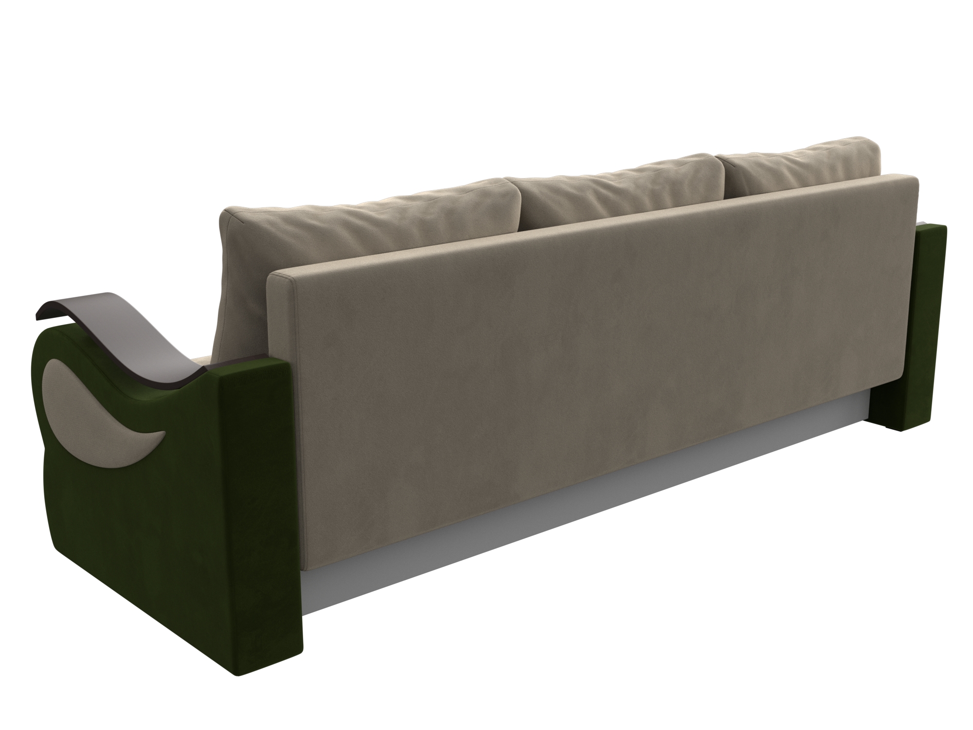 Прямой диван Меркурий Лайт (Бежевый\Зеленый)