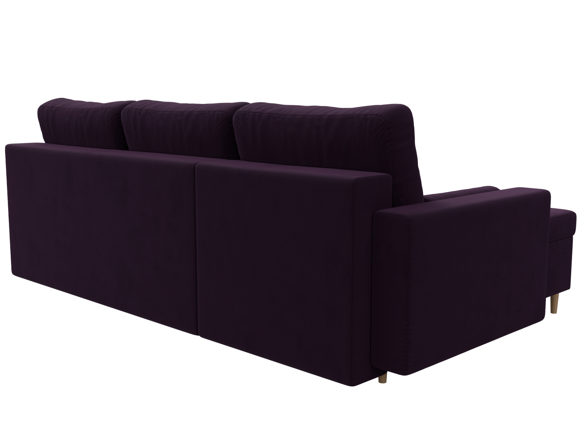 Угловой диван Белфаст левый угол (Фиолетовый)