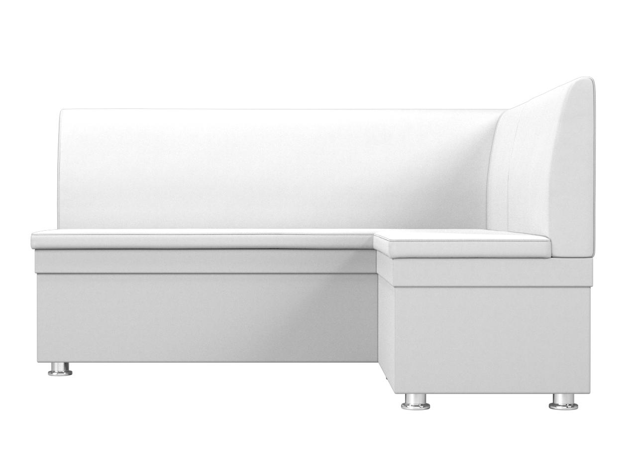 Кухонный угловой диван Уют правый угол (Белый)
