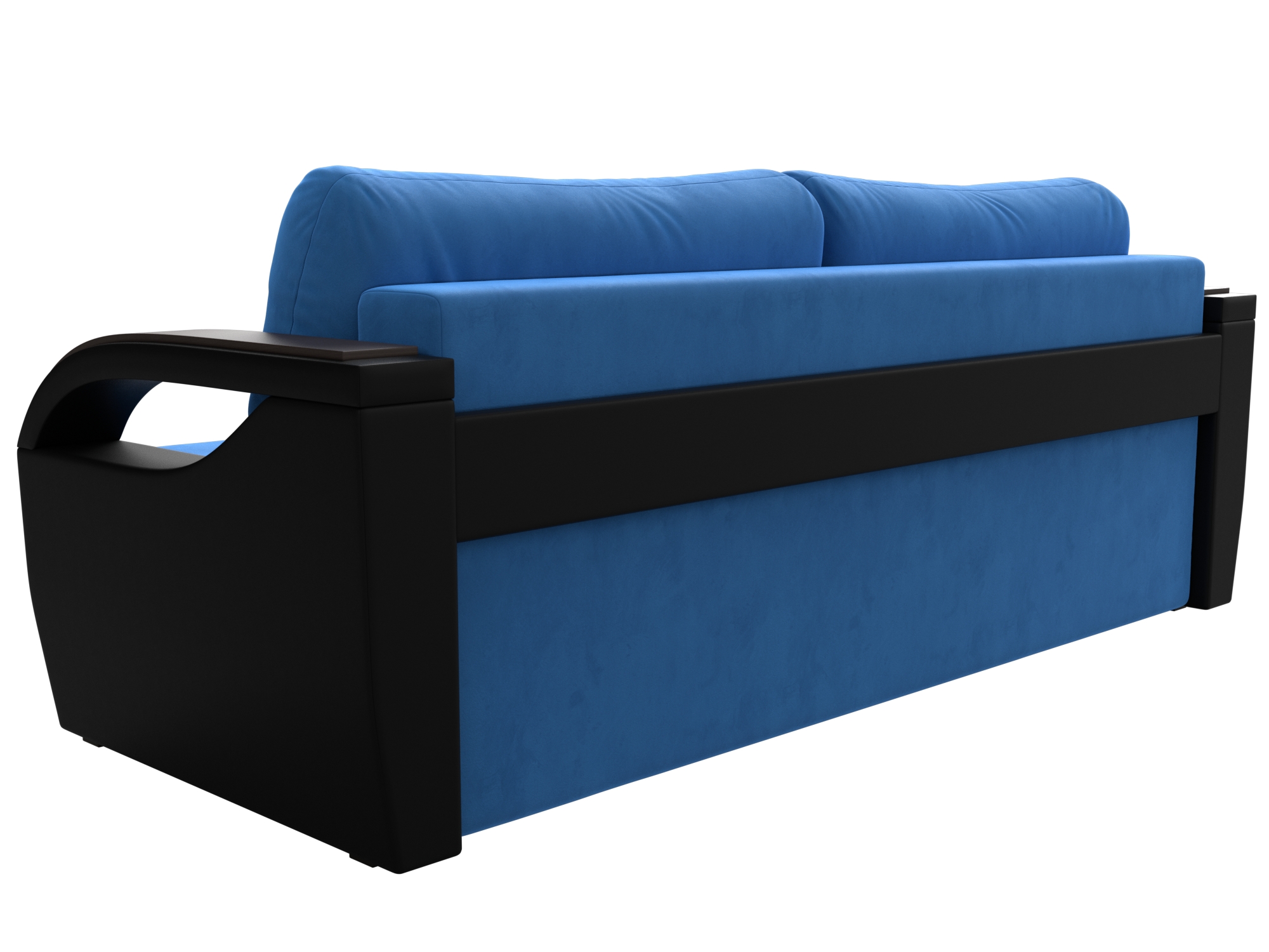 Прямой диван Форсайт (Голубой\Черный)
