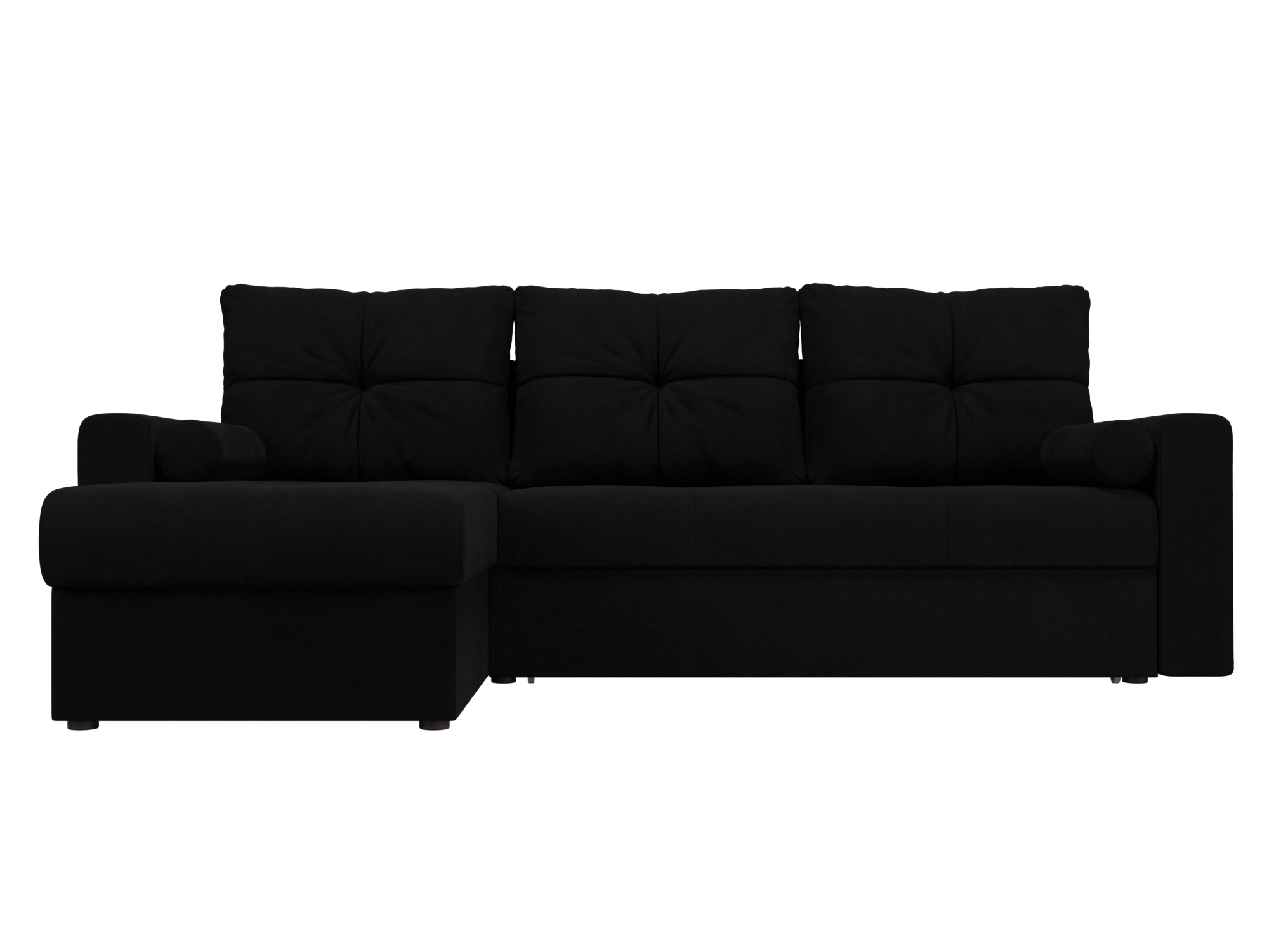 Угловой диван Верона левый угол (Черный)